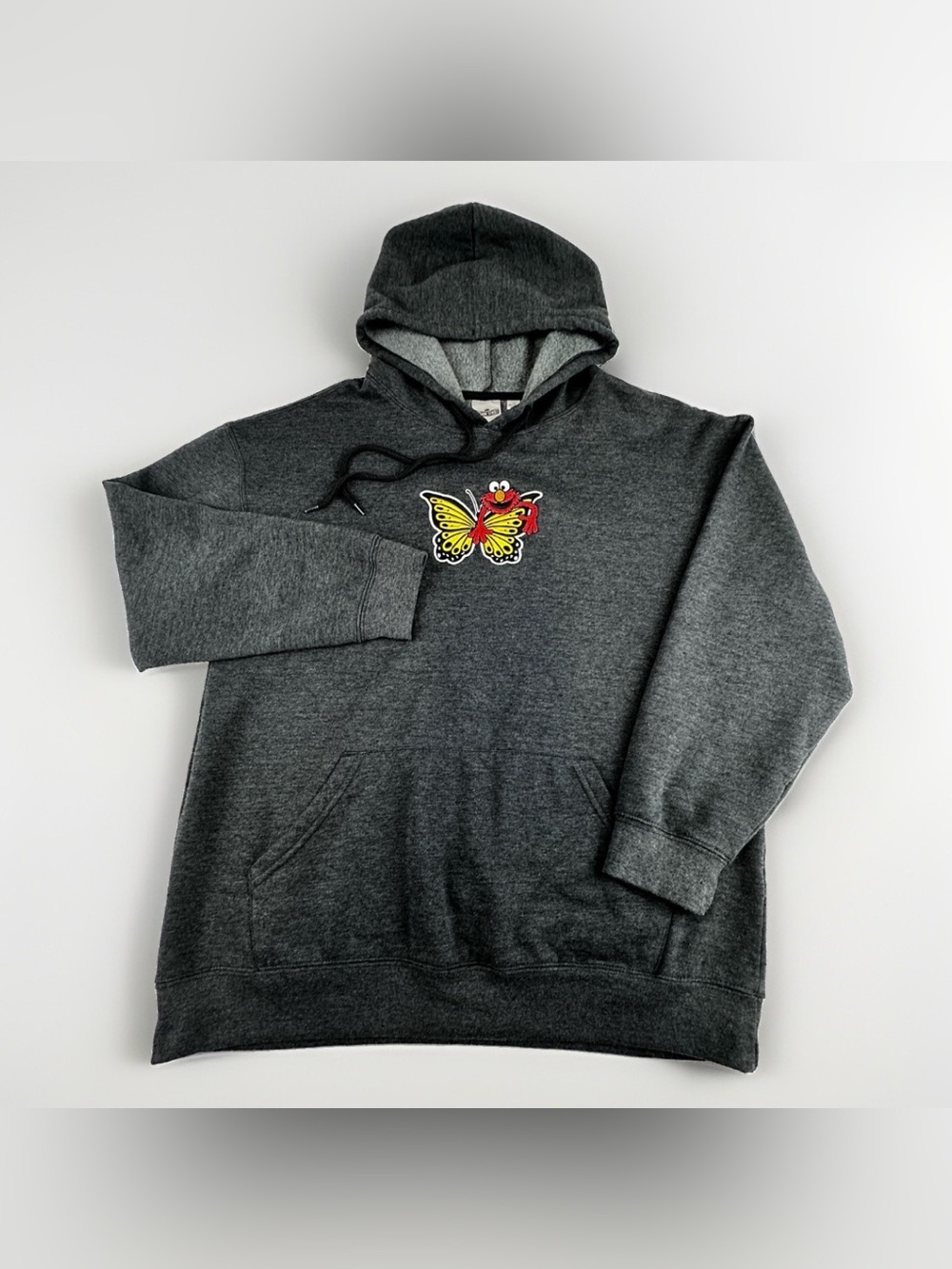 Sesame Street Elmo Butterfly Embroidered Hoodie Junior L